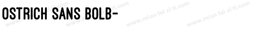 ostrich sans bolb字体转换